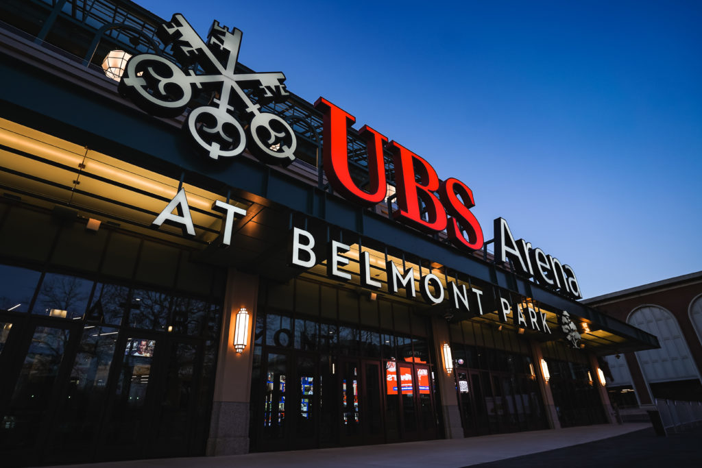 UBS Arena NE Main Entrance