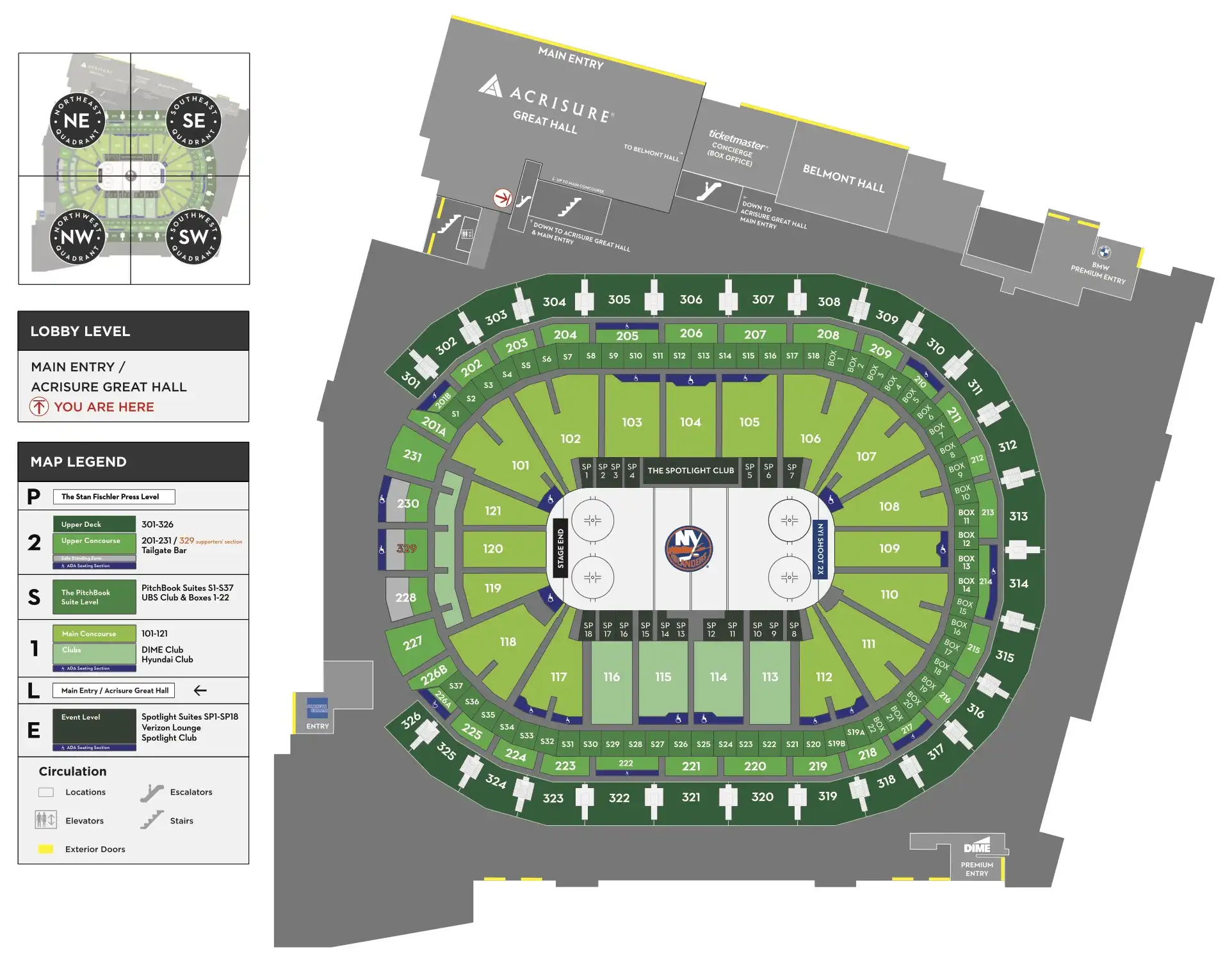 Venue Maps UBS Arena